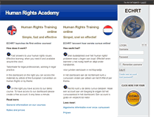 Tablet Screenshot of humanrightsacademy.org